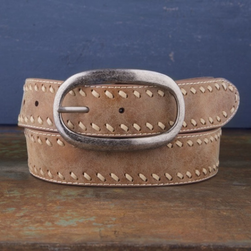 Cowgirls rock buckstitch vintage belt